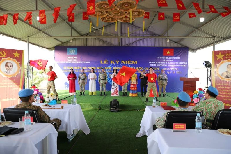 Đội Công binh Việt Nam tổ chức kỷ niệm 50 năm Ngày Giải phóng miền nam, thống nhất đất nước